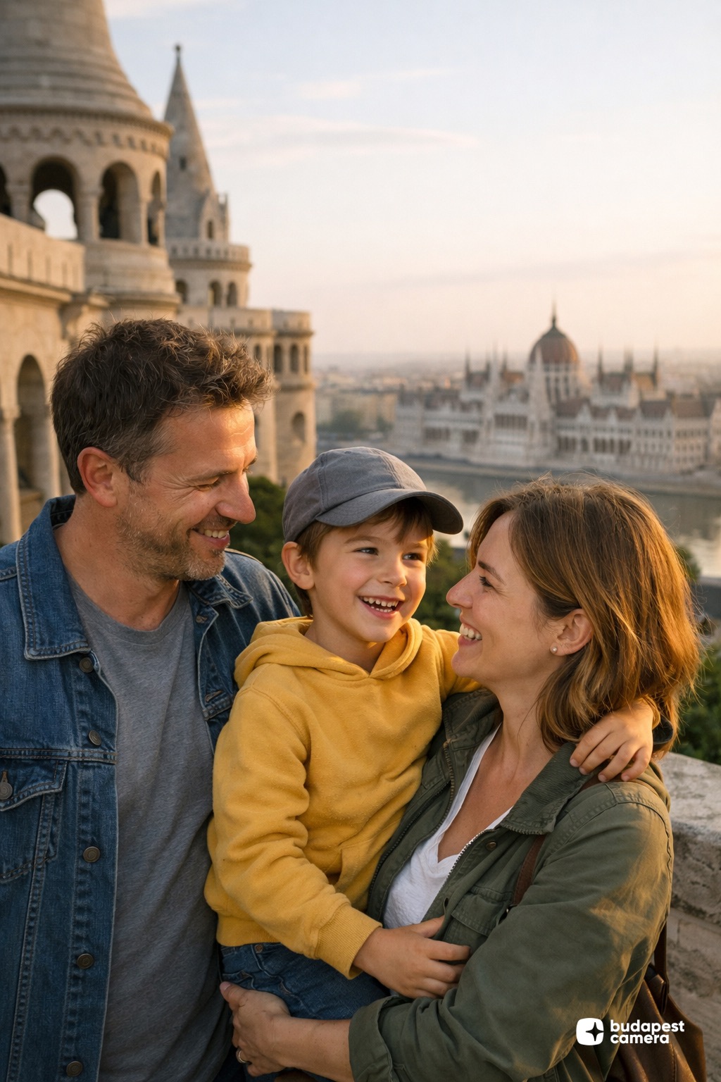 Family photoshoot at Fisherman's Bastion