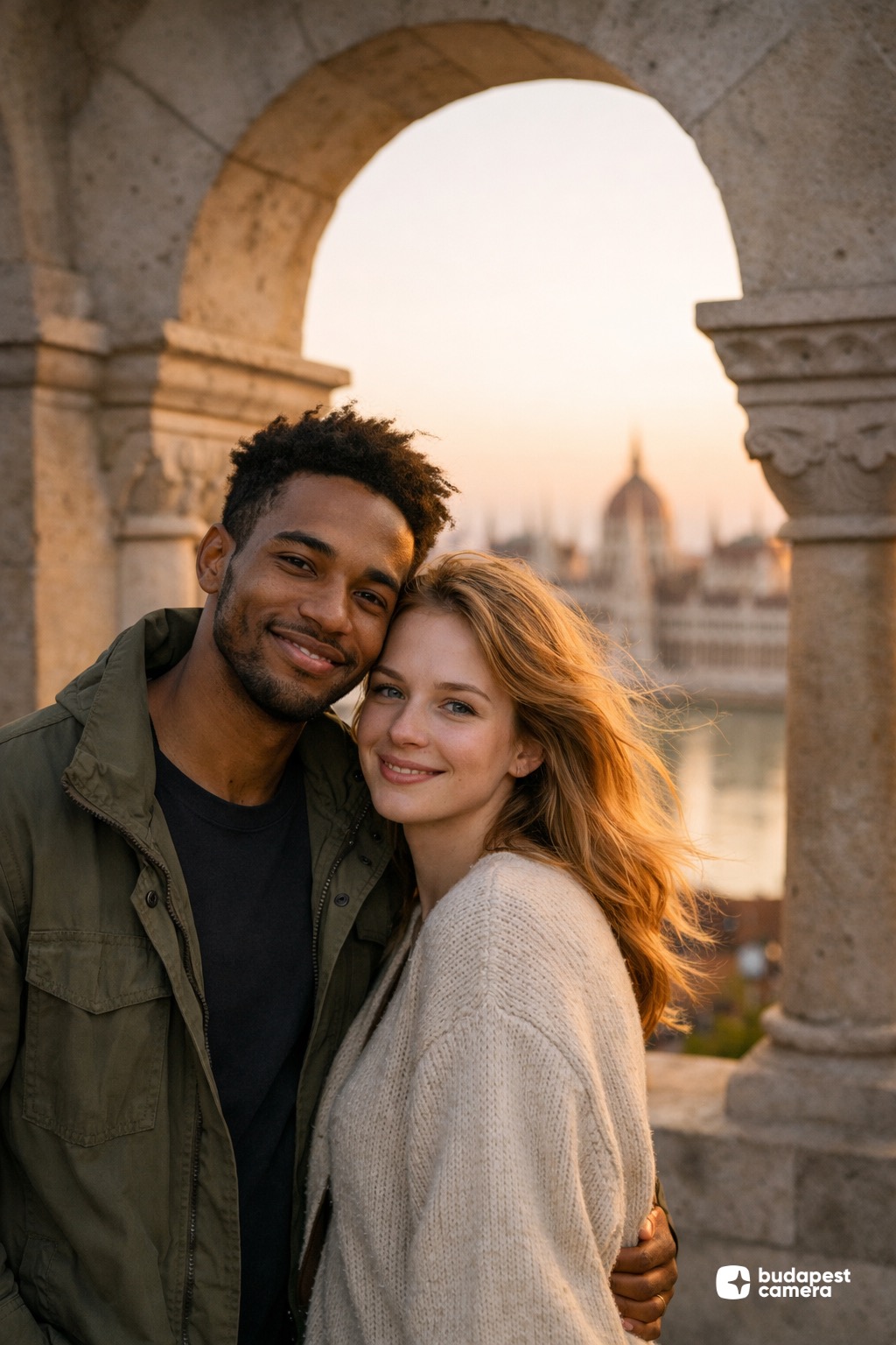 Lovely couple at Buda Castle